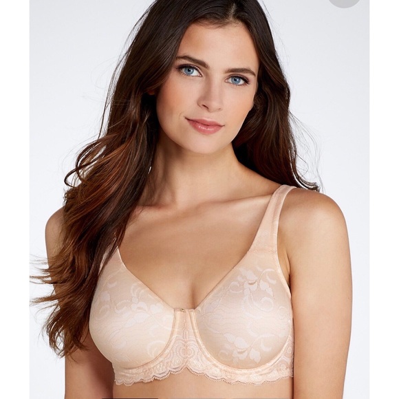 LILYETTE BEAUTIFUL SUPPORT LACE MINIMIZER BRA - Picture 1 of 10